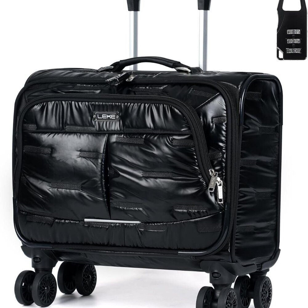Rolling Laptop Bag Rolling Laptop Briefcase on Wheels for Women/Men Fits Up to 1